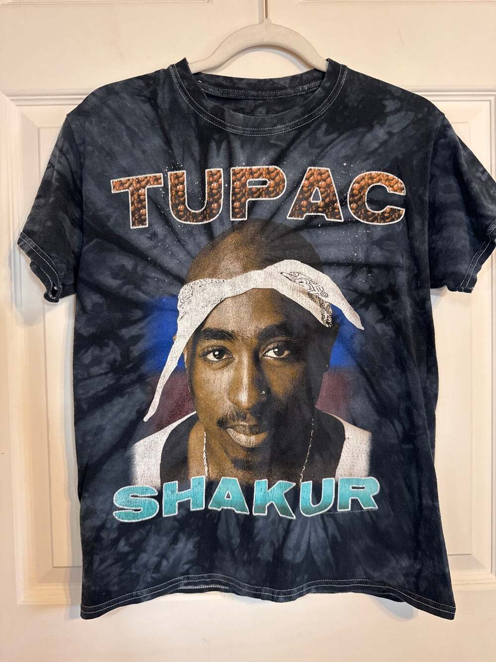 Tupac Shakur Tie Dye Graphic T-Shirt Women’s Size Small 2Pac Rap Tee